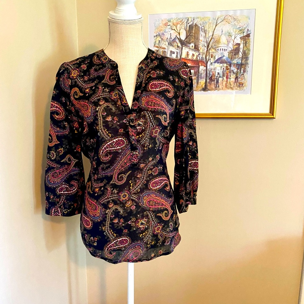 Lucky Brand paisley shirt Size S